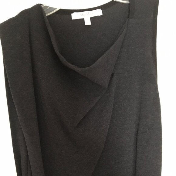 Knitted sheath dress in dark-grey melange, IT42 - Picture 2 of 9